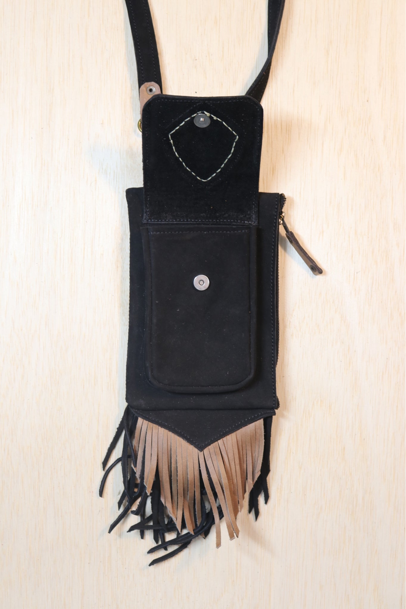 Boreal Bag | Black Leather | Chrysocolla