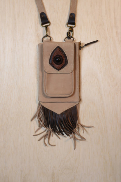 Boreal Bag | Beige Leather | Obsidian