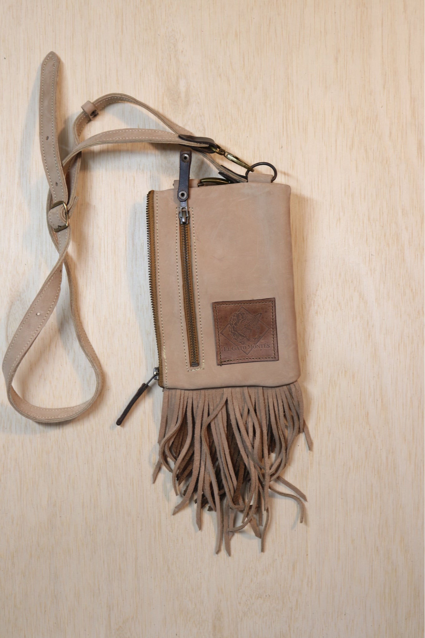 Boreal Bag | Beige Leather | Obsidian