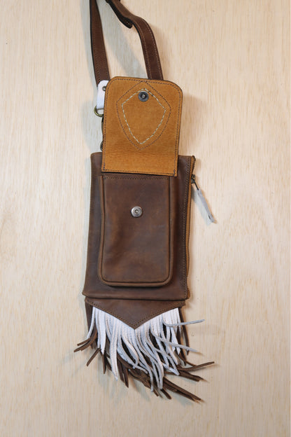 Boreal Bag | Brown Leather | Amethyst
