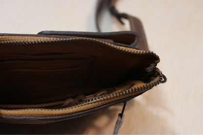 Boreal Bag | Brown Leather | Amethyst