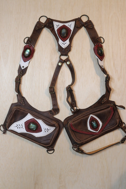 El Sureno Holster | Brown Leather | Labradorite