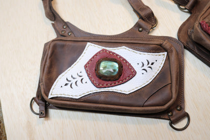 El Sureno Holster | Brown Leather | Labradorite