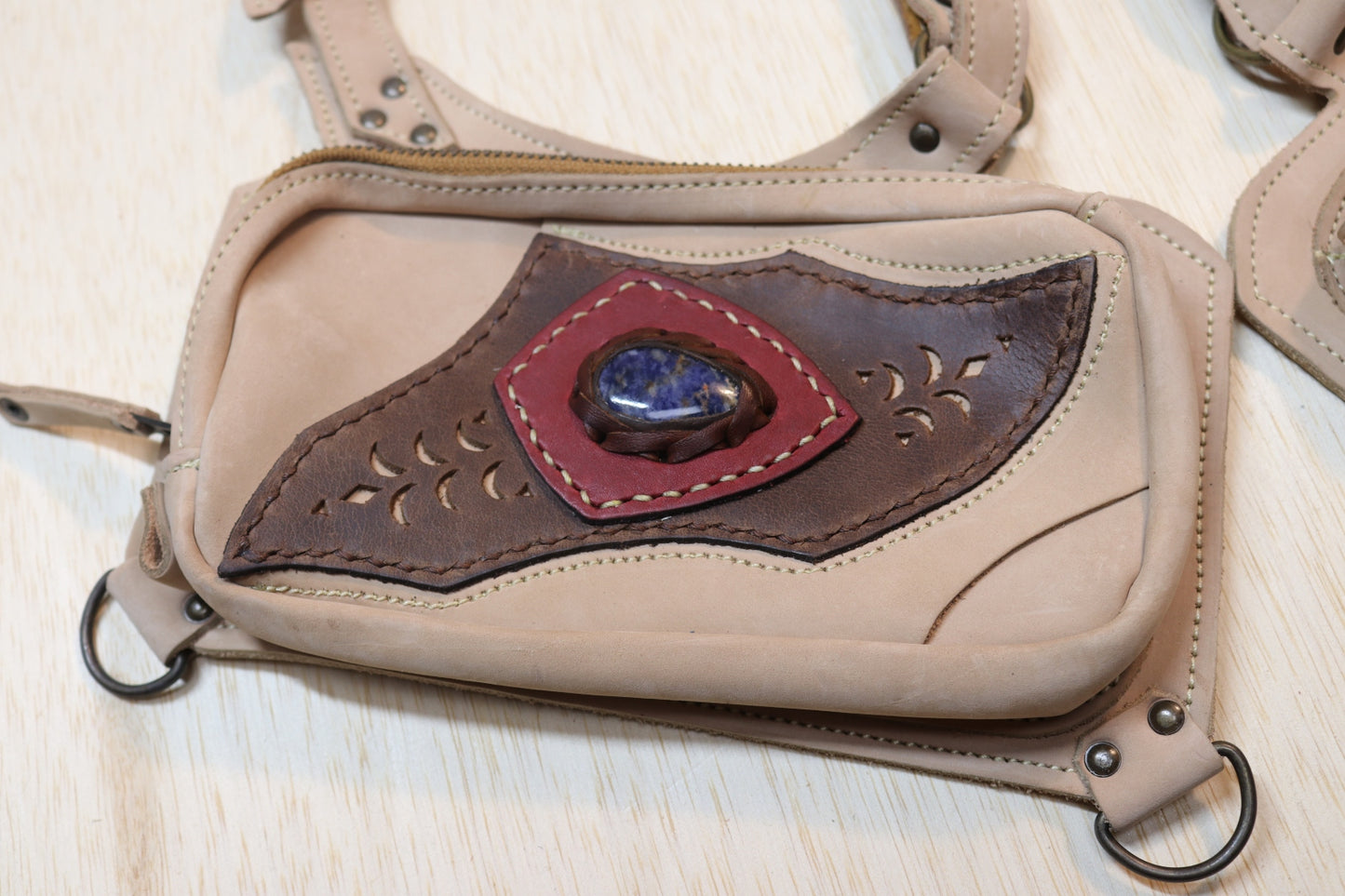 El Sureno Holster | Beige Leather | Sodalite