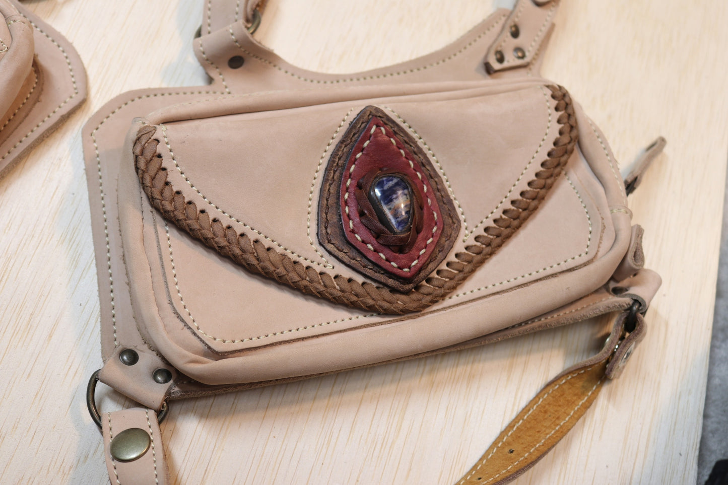 El Sureno Holster | Beige Leather | Sodalite