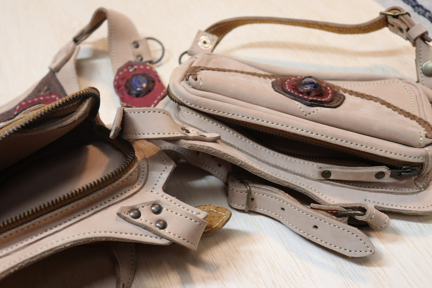 El Sureno Holster | Beige Leather | Sodalite