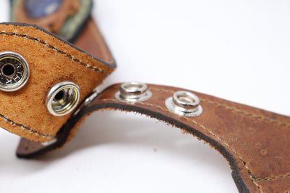 Occidental Holster | Brown Suede Leather | Turquoise
