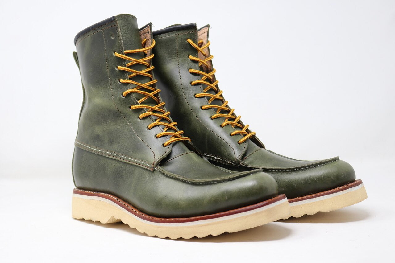 Moc Toe Boots | Green | Made to Order