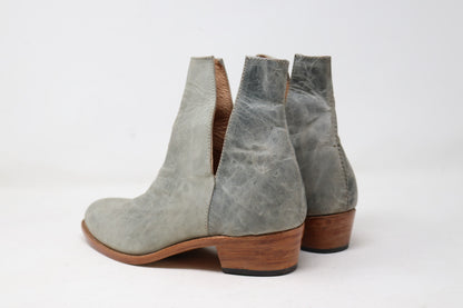 French V-Cut Boots | Gray | Made to Order
