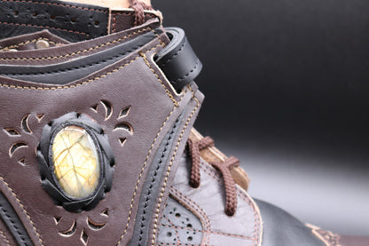 Gunslinger Boots | Black & Tobacco Brown | Made to Order
