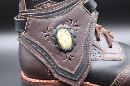 Gunslinger Boots | Black & Tobacco Brown | Made to Order