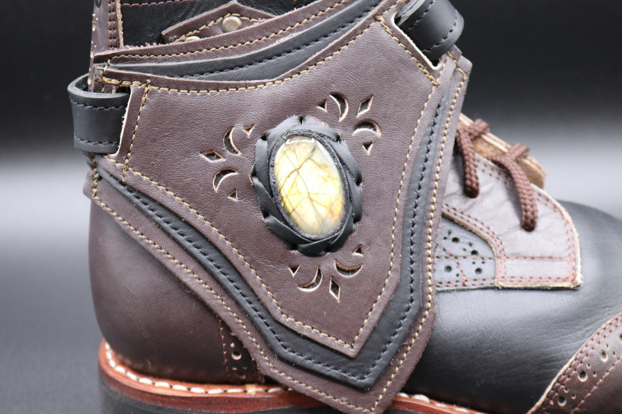 Gunslinger Boots | Black & Tobacco Brown | Made to Order