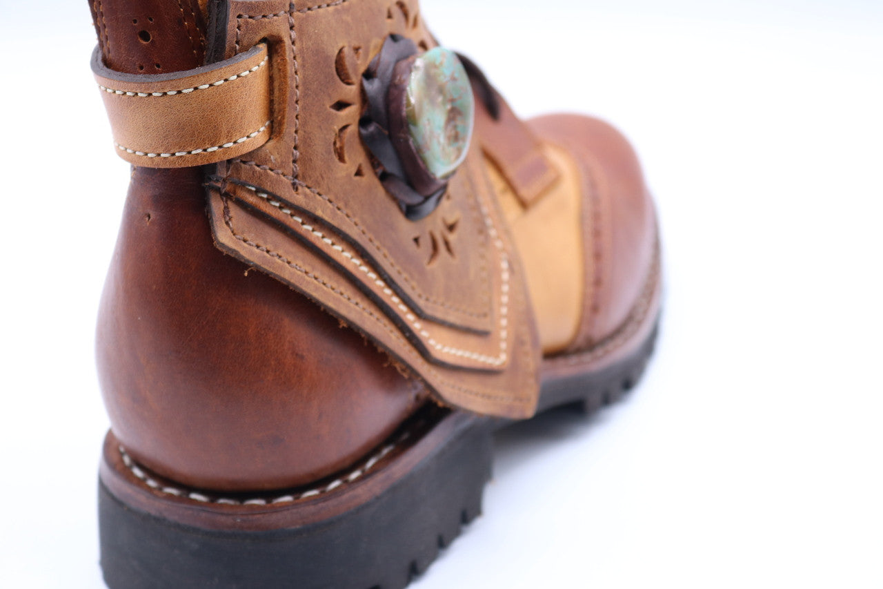 Gunslinger Boots | Brown & Yellow | Made to Order