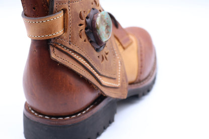 Gunslinger Boots | Brown & Yellow | Made to Order
