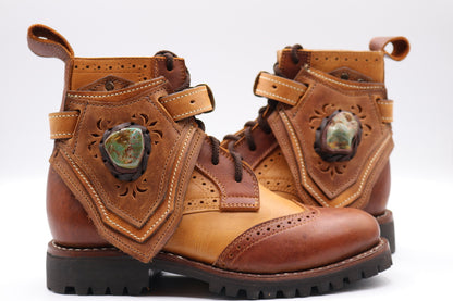 Gunslinger Boots | Brown & Yellow | Made to Order