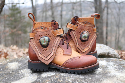 Gunslinger Boots | Brown & Yellow | Made to Order
