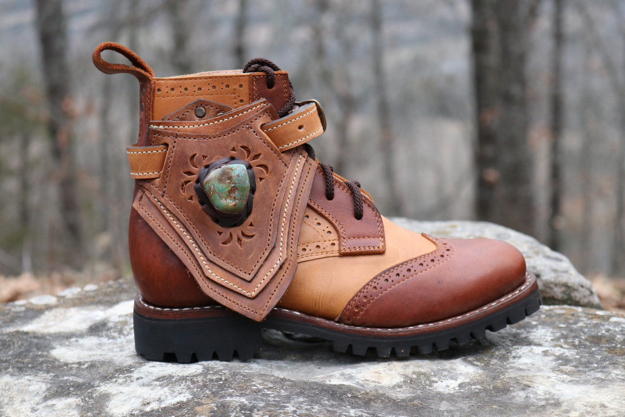 Gunslinger Boots | Brown & Yellow | Made to Order