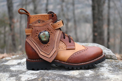 Gunslinger Boots | Brown & Yellow | Made to Order