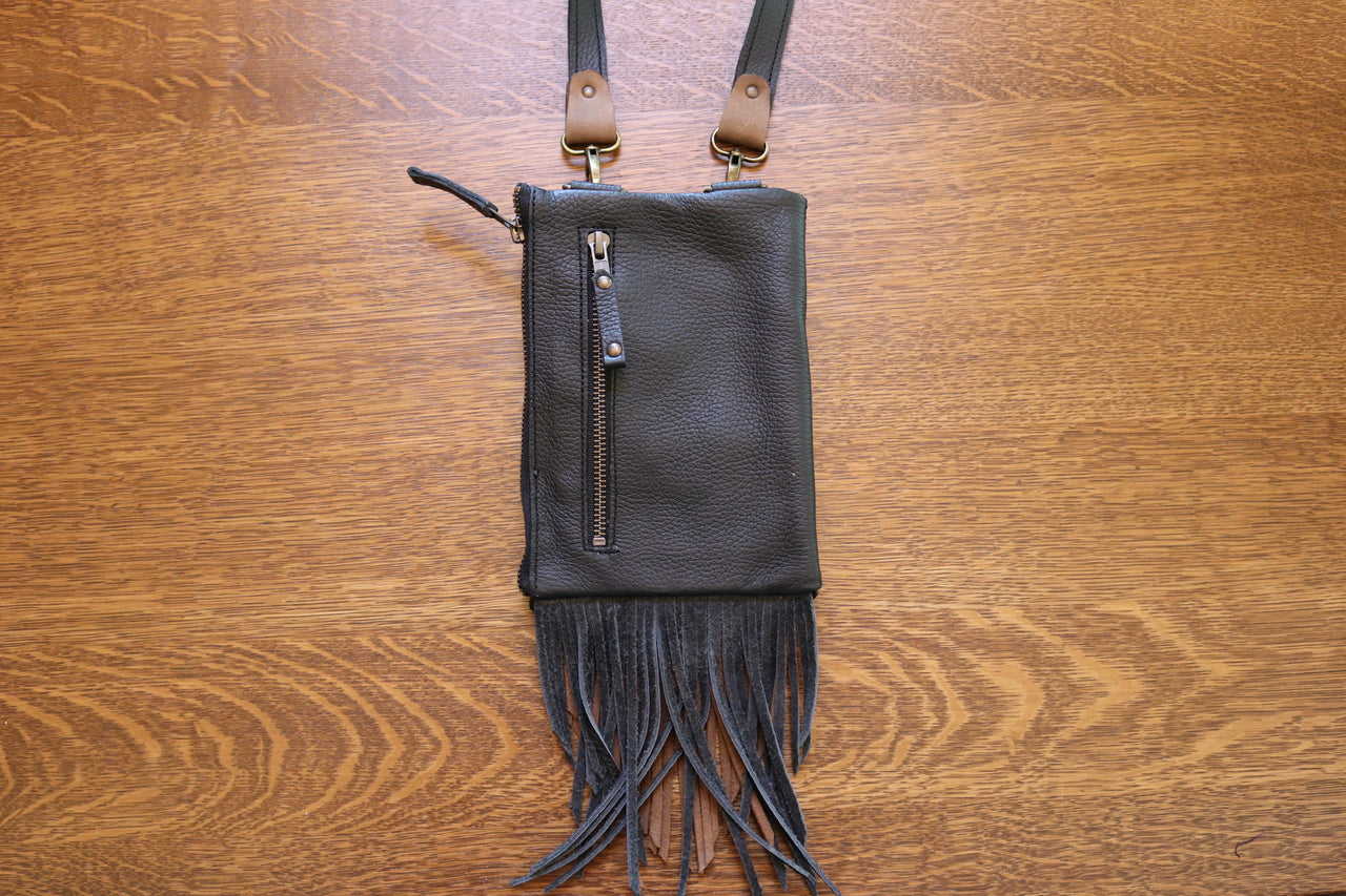 Boreal Bag | Black Leather | Chrysocolla
