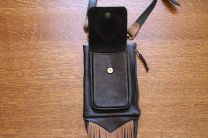 Boreal Bag | Black Leather | Chrysocolla