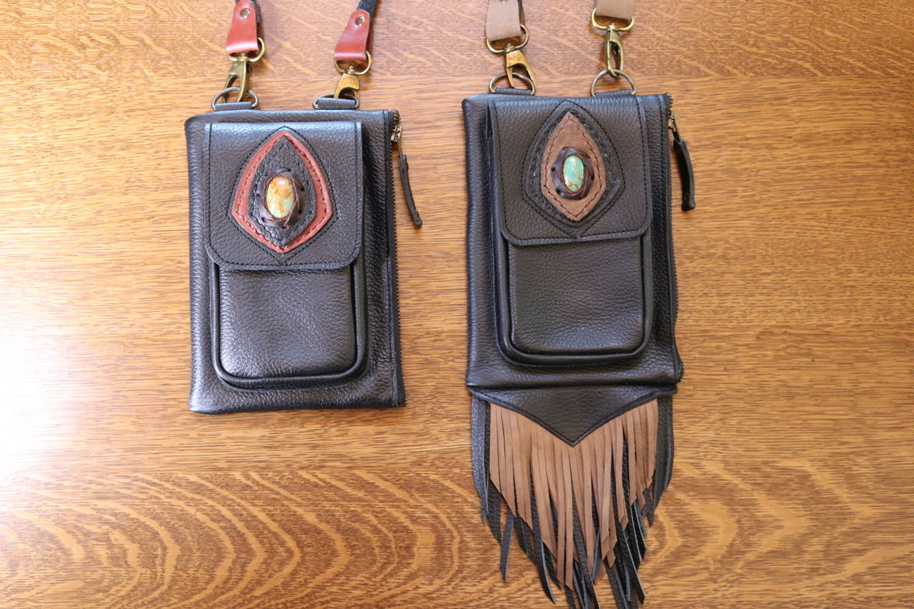 Boreal Bag | Red Leather | Amethyst
