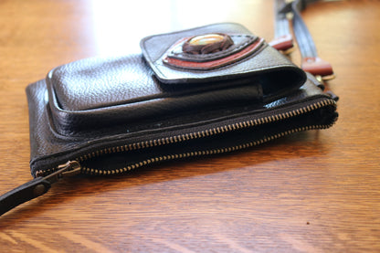 Boreal Bag | Green Leather | Labradorite