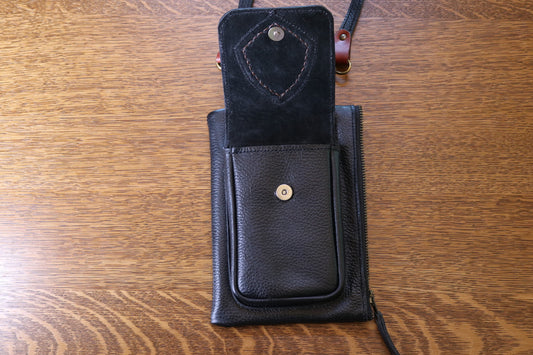 Boreal Bag | Green Leather | Labradorite