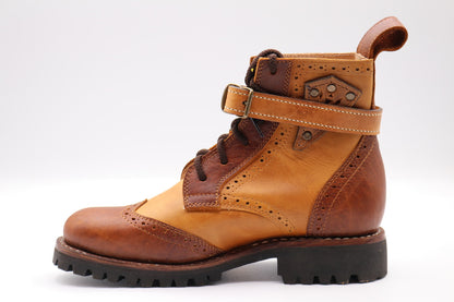 Gunslinger Boots | Brown & Yellow | Made to Order