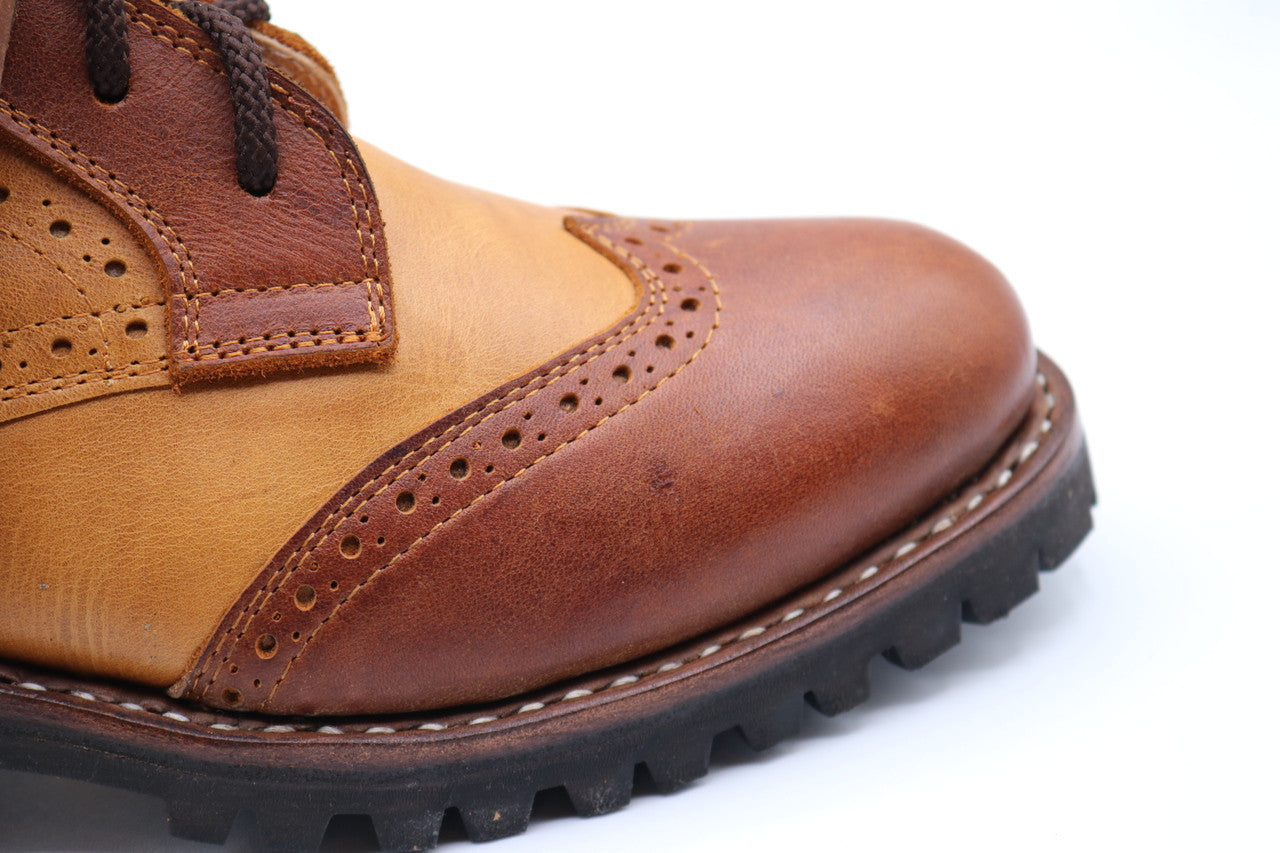 Gunslinger Boots | Brown & Yellow | Made to Order