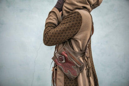 Occidental Holster | Beige Leather | Turquoise