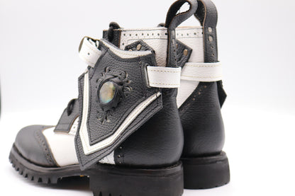 Gunslinger Boots | Black & White | Made to Order