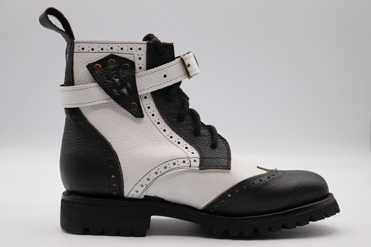 Gunslinger Boots | Black & White | Made to Order