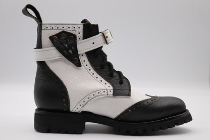 Gunslinger Boots | Black & White | Made to Order