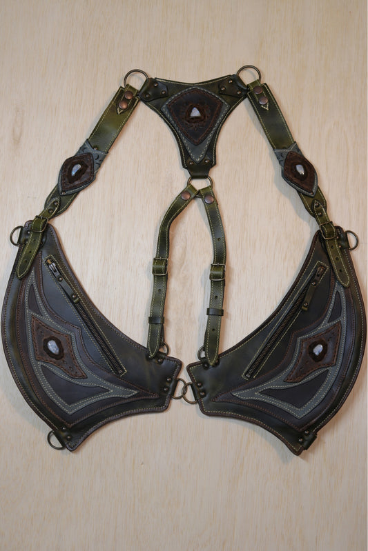 El Oriente Holster | Green Leather | Moonstone