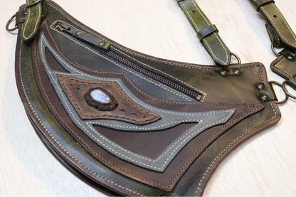 El Oriente Holster | Green Leather | Moonstone