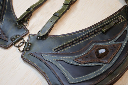 El Oriente Holster | Green Leather | Moonstone