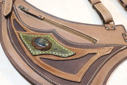 El Oriente Holster | Beige Leather | Labradorite