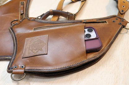 El Oriente Holster | Brown Leather | Labradorite Stone