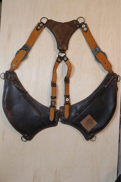 El Oriente Holster | Brown Leather | Larimar Stone