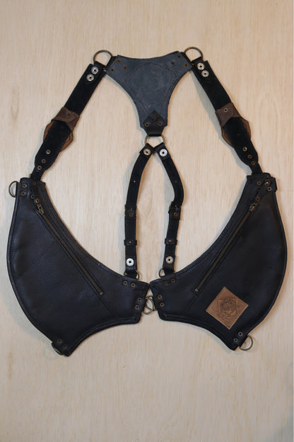 El Oriente Holster | Black Leather | Chrysocolla Stone
