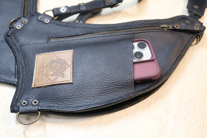 El Oriente Holster | Black Leather | Chrysocolla Stone