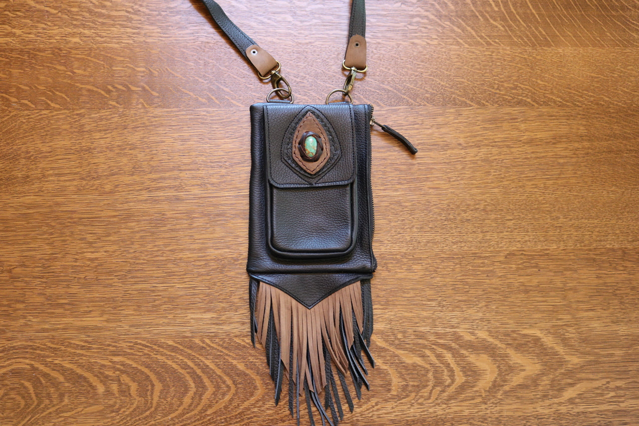 Boreal Bag | Beige Leather | Obsidian